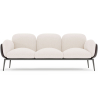 Buy 3-Seater Sofa - Upholstered in Bouclé Fabric - Greda White 61024 in the United Kingdom