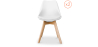 Buy Set of 2 Brielle Scandinavian design chair with cushion - Matt White 58740 - in the UK