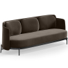 Buy Three-seat Sofa - Velvet Upholstery - Balga Taupe 61026 - prices
