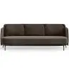 Buy Three-seat Sofa - Velvet Upholstery - Balga Taupe 61026 - in the UK