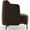 Buy Three-seat Sofa - Velvet Upholstery - Balga Taupe 61026 at MyFaktory
