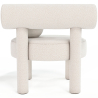 Buy Armchair - Upholstered in Bouclé - Fera White 60697 in the United Kingdom
