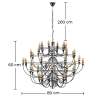 Buy Chandelier - Small Model Steel 13275 home delivery