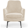 Buy Contemporary Style Upholstered Velvet Design Armchair - Saqua White 61046 - in the UK