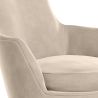 Buy Contemporary Style Upholstered Velvet Design Armchair - Saqua White 61046 - in the UK