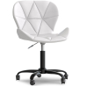 Buy PU Upholstered Office Chair - Black Winka Frame White 61049 in the United Kingdom