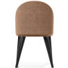 Buy Dining Chair - Upholstered in Velvet - Percin Cream 61050 in the United Kingdom