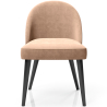 Buy Dining Chair - Upholstered in Velvet - Percin Cream 61050 - in the UK