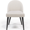 Buy Dining Chair - Upholstered in Bouclé Fabric - Percin White 61051 - in the UK