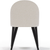 Buy Dining Chair - Upholstered in Bouclé Fabric - Percin White 61051 in the United Kingdom