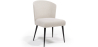 Buy Dining Chair - Upholstered in Bouclé Fabric - Yerne White 61053 in the United Kingdom