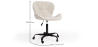 Buy Office chair upholstered in Bouclé fabric - Winka Black Frame White 61055 at MyFaktory
