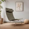 Buy Armchair Upholstered in Black Leather with Metal Frame – Modern and Durable Design Black 16830 - prices