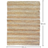 Buy RectangularJute Rug - Boho Bali - 100x120 CM - Selfa Natural 61077 with a guarantee