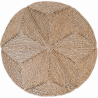 Buy Round Jute Rug - Boho Bali - 100 CM - Ubba Natural 61080 - in the UK