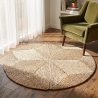 Buy Round Jute Rug - Boho Bali - 100 CM - Ubba Natural 61080 with a guarantee