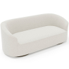Buy 3/4 Seater Sofa - Upholstered in Bouclé Fabric - Treya White 60661 at MyFaktory