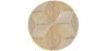Buy Round Jute Rug - Boho Bali - 120 CM - Ubba Natural 61081 - in the UK