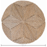 Buy Round Jute Rug - Boho Bali - 120 CM - Ubba Natural 61081 - prices