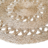 Buy Round Jute Rug - Boho Bali - 100 CM - Nylah Natural 61083 - in the UK