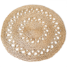 Buy Round Jute Rug - Boho Bali - 100 CM - Nylah Natural 61083 in the United Kingdom