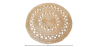 Buy Round Jute Rug - Boho Bali - 120 CM - Nylah Natural 61084 in the United Kingdom