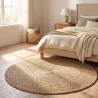 Buy Round Jute Rug - Boho Bali - 120 CM - Jenón Natural 61087 in the United Kingdom