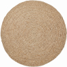 Buy Round Jute Rug - Boho Bali - 150 CM - Jenón Natural 61088 - in the UK