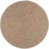 Buy Round Jute Rug - Boho Bali - 150 CM - Jenón Natural 61088 - in the UK