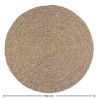 Buy Round Jute Rug - Boho Bali - 150 CM - Jenón Natural 61088 in the United Kingdom