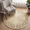 Buy Round Jute Rug - Boho Bali - 100 CM - Aditya Natural 61089 - prices