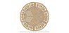 Buy Round Jute Rug - Boho Bali - 150 CM - Aditya Natural 61091 home delivery