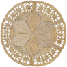 Buy Round Jute Rug - Boho Bali - 150 CM - Aditya Natural 61091 - in the UK