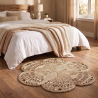 Buy Round Jute Rug - Boho Bali - 120 CM - Bacu Natural 61095 in the United Kingdom