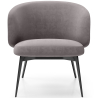 Buy Curved Design Upholstered Armchair Contemporary Style - Opreh Dark grey 61100 - in the UK
