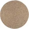 Buy Round Jute Rug - Boho Bali - 100 CM - Jenón Natural 61086 - in the UK