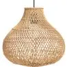 Buy Rattan Ceiling Lamp - Bali Boho Hanging Lamp - Gehe Natural 61136 - in the UK