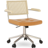 Buy Rattan Office Chair - Swivel - Sembra Brown 61143 in the United Kingdom