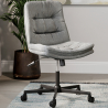 Buy Upholstered Office Chair - Swivel - Arba Dark grey 61144 in the United Kingdom