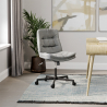 Buy Upholstered Office Chair - Swivel - Arba Dark grey 61144 - prices