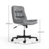 Buy Upholstered Office Chair - Swivel - Arba Dark grey 61144 at MyFaktory