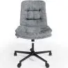 Buy Upholstered Office Chair - Swivel - Arba Dark grey 61144 in the United Kingdom