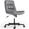 Buy Upholstered Office Chair - Swivel - Arba Dark grey 61144 - in the UK
