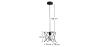 Buy Ceiling Lamp - Industrial Design Pendant Lamp - Star Black 58230 with a guarantee