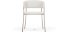 Buy Dining chair - Upholstered in Bouclé Fabric - Lona White 61148 in the United Kingdom