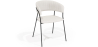 Buy Dining chair - Upholstered in Bouclé Fabric - Lona White 61149 in the United Kingdom