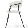 Buy Dining chair - Upholstered in Bouclé Fabric - Lona White 61149 in the United Kingdom