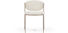 Buy Dining chair - Upholstered in Bouclé Fabric - Vara White 61150 - in the UK