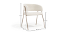 Buy Dining chair - Upholstered in Bouclé Fabric - Manar White 61152 in the United Kingdom