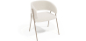 Buy Dining chair - Upholstered in Bouclé Fabric - Manar White 61152 with a guarantee
